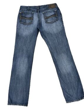 👖🤠 ARIAT M1 Vintage Straight Blue Jeans Western Distressed Denim | Men's 38x38